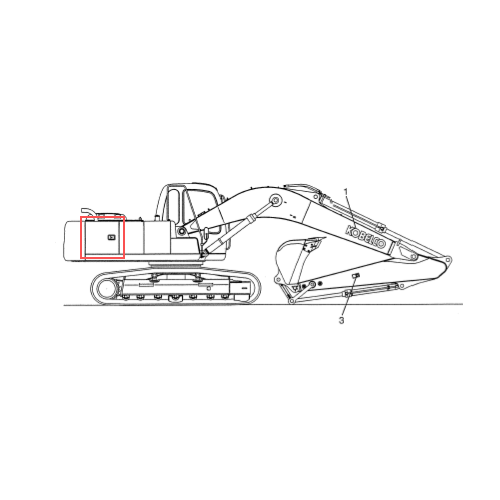 Side Cover/Panel/Guard L.H. Kobelco SK210-8 (cover the Hydraulic pump)