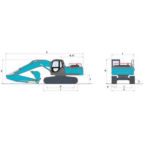 Engine Cover/Panel/Guard  Kobelco SK200-8 (with the lock)