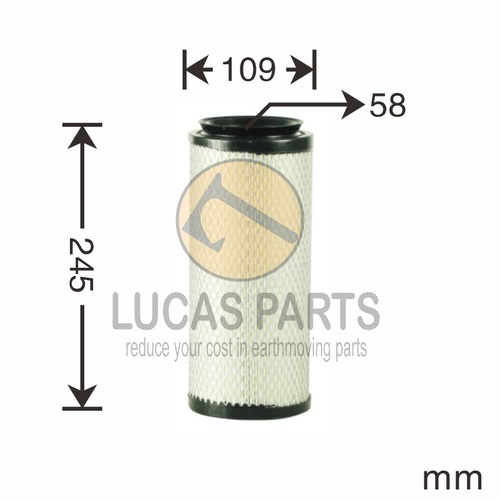 Air Filter CARRIER TRANSICOLD SUPRA 522 544 KUBOTA F3060-R F3680