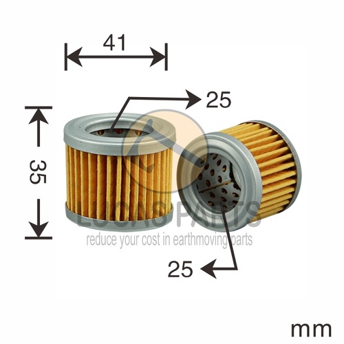 Fuel Filter VOLVO EW70 EB22 KUBOTA Kx251TAKEUCHI TB1140 Engine: 4TNV98-VTBZ