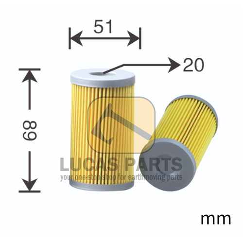 Fuel Filter  SK024 SK35SR SK45SR PC30-6 PC30-7 VIO55 VIO50 VIO40 VIO45