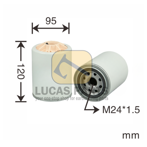 Fuel Water Separator Filter PC78 PC88PC128 PC130-8 