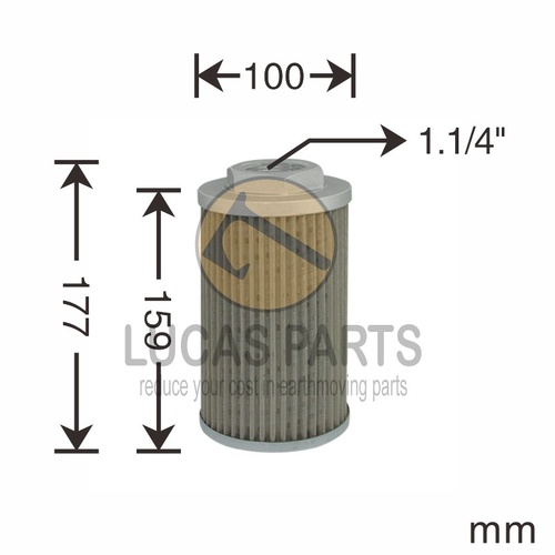 Hydraulic Suction Filter Kobelco SK15SR SK20SR SK30SR SK35SR SK40SR SK45SR Kubota U35/SS KH130 KH151 KH191