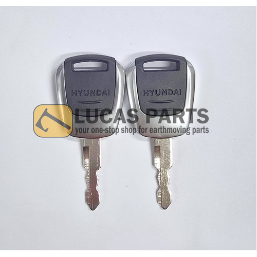 Key  for Hyundai -9 Machine  -  One Pair   PN 21Q4-00090 21Q400090 