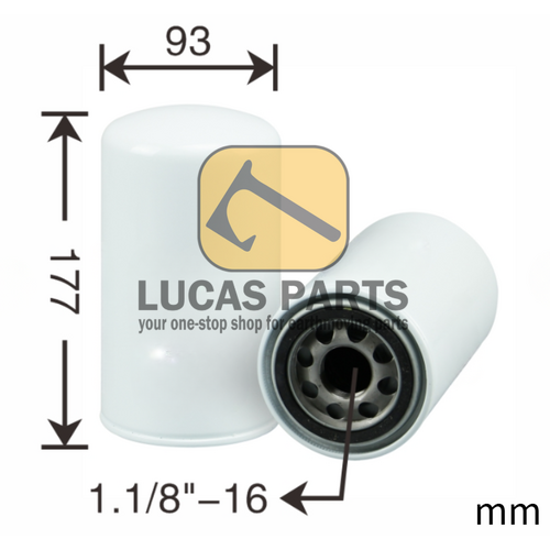 Oil Filter  DX140LCR  R160LC-9  R250LC-9  PC15-3 PC20-7 