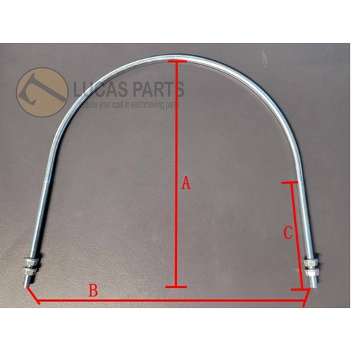 U Bolt for Muffler  AxBxC 268x223x115mm  