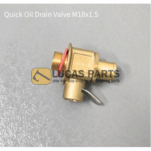 Quick Oil Drain Valve M18x1.5 Threads for KOBELCO