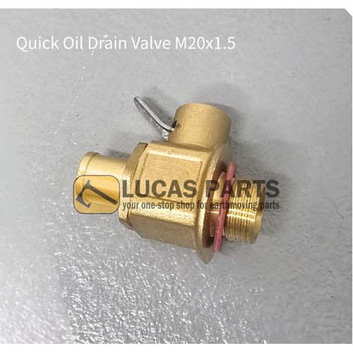 Quick Oil Drain Valve M20x1.5 Threads for KOMATSU