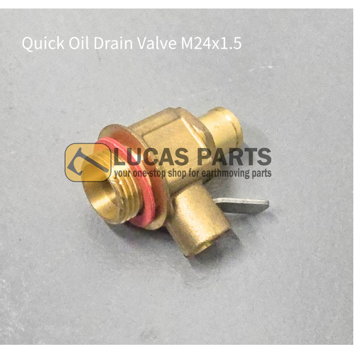 Quick Oil Drain Valve M24x1.5 Threads for HITACHI