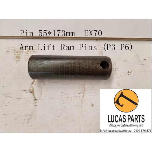 Excavator Pin 55*173mm  ID*TL Arm Lift Ram Pins (P3 P6)  EX70