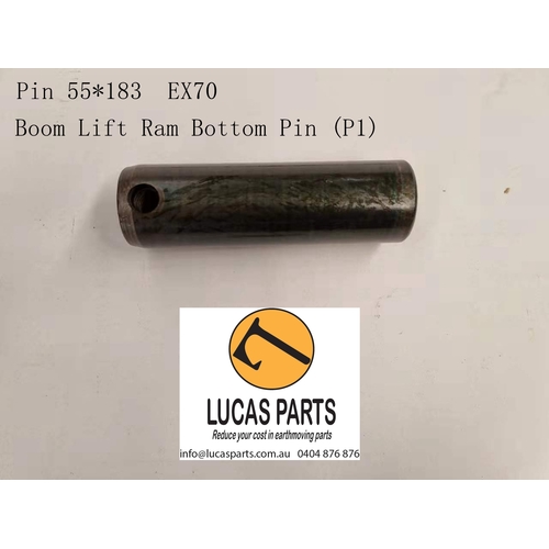 Excavator Pin 55*183mm  ID*TL Boom Lift Ram Bottom Pin (P1)  EX70
