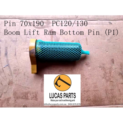 Excavator Pin 70*190mm  ID*TL Boom Lift Ram Bottom Pin (P 1) PC120 PC130