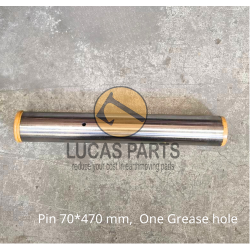 Excavator Pin 70*470mm  ID*TL, One Grease hole, No bolt hole