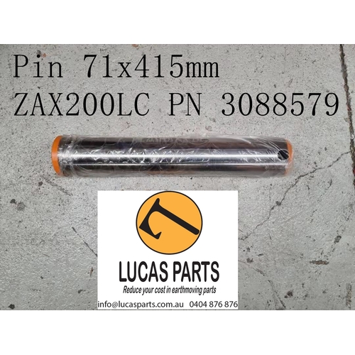 Excavator Pin 71*415mm  ID*TL Link Pin (P 8) Hitachi EX200 ZAX200LC PN 3088579