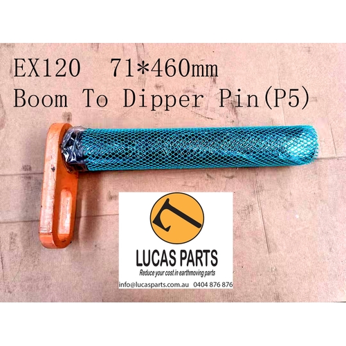 Excavator Pin 71*460mm  ID*TL Boom To Dipper Pin (P5)  EX120 ZX120 ZX130 ZX135 PN 8094523 8081494