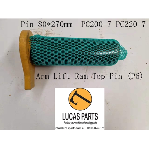 Excavator Pin 80*270mm ID*TL  Arm Lift Ram Top Pin (P6)  PC200-7 PC220-7