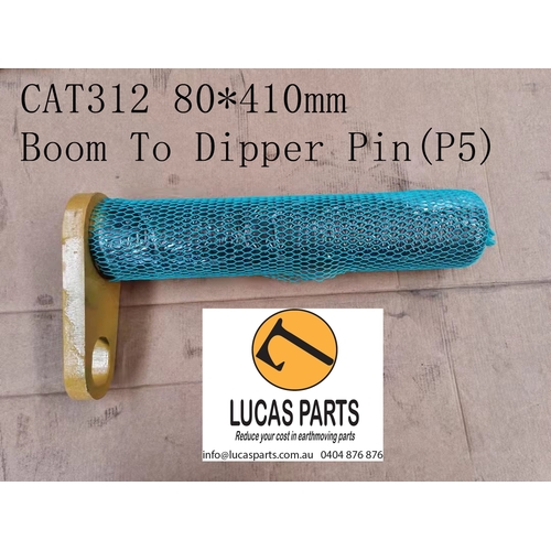 Excavator Pin 80*410mm  ID*TL Boom To Dipper Pin (P5) CAT312 PN 1R-6226