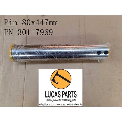 Excavator Pin 80*447mm  ID*TL CAT320 (P10) No Grease Hole PN301-7969
