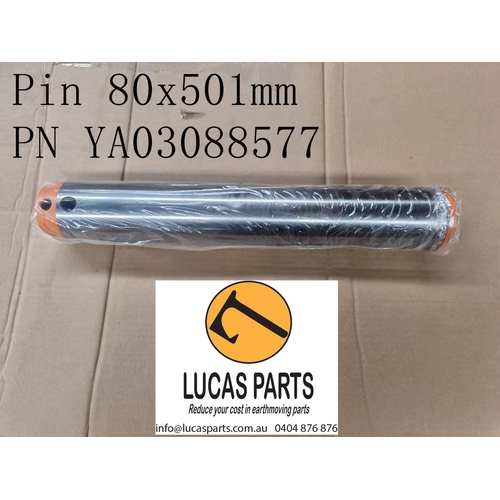 Excavator Pin 80*501mm  ID*TL Solid Pin  EX200 PN YA03088577