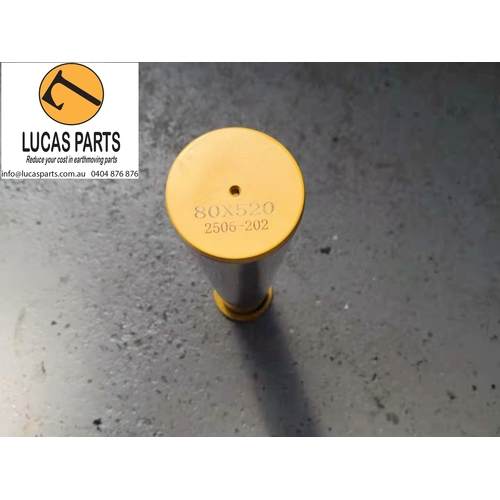 Excavator Pin 80x520mm  IDxTL EX200 ZX200 No Grease Hole