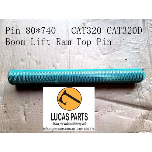 Excavator Pin 80*740mm ID*TL Boom Lift Ram Top Pin (P4) CAT320B CAT320C CAT320D