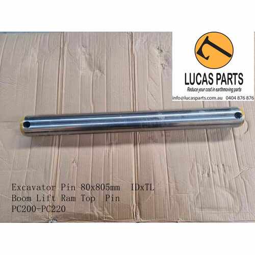 Excavator Pin 80x805mm  IDxTL Boom Lift Ram Top  Pin PC200-PC220 (P4)