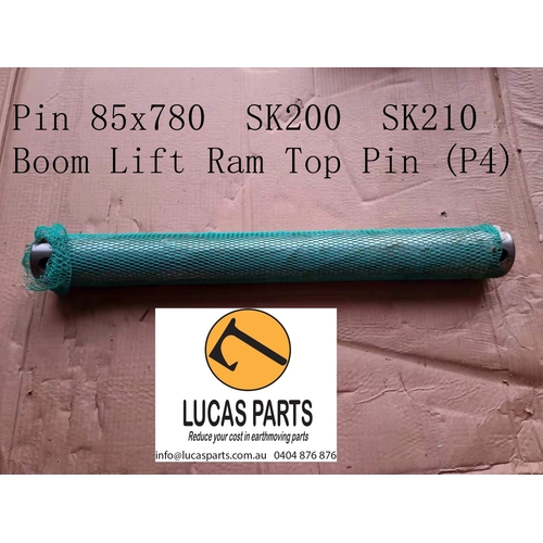 Excavator Pin 85*780mm  ID*TL Boom Lift Ram Top Pin (P4) SK200 SK210