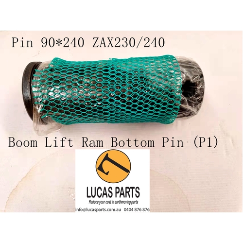 Excavator Pin 90*240mm  ID*TL Boom Lift Ram Bottom Pin (P1) ZAX230 ZAX240