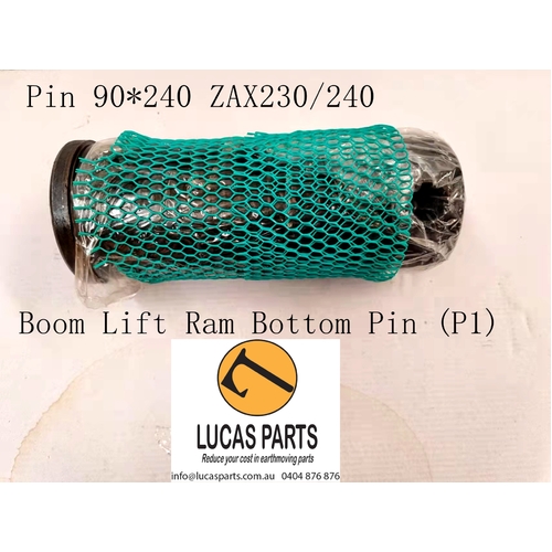 Excavator Pin 90*240mm  ID*TL Boom Lift Ram Bottom Pin (P1) ZAX230 ZAX240 EX220 PN 4359565