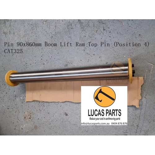 Excavator Pin 90*860mm  ID*TL Boom Lift Ram Top Pin (P4) CAT325 329 330E PN 186-5637