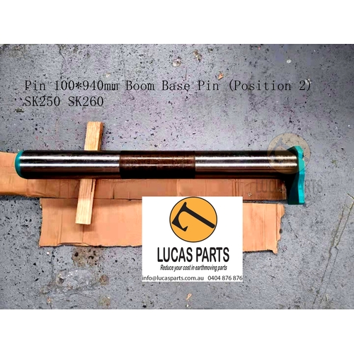 Excavator Pin 100*940mm  ID*TL  Boom Base Pin (P2) SK250 SK260 SK260-8 PN LQ02B01395P1
