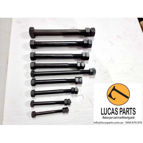 Excavator Pin Bolt & Nut M12x1.5x110mm